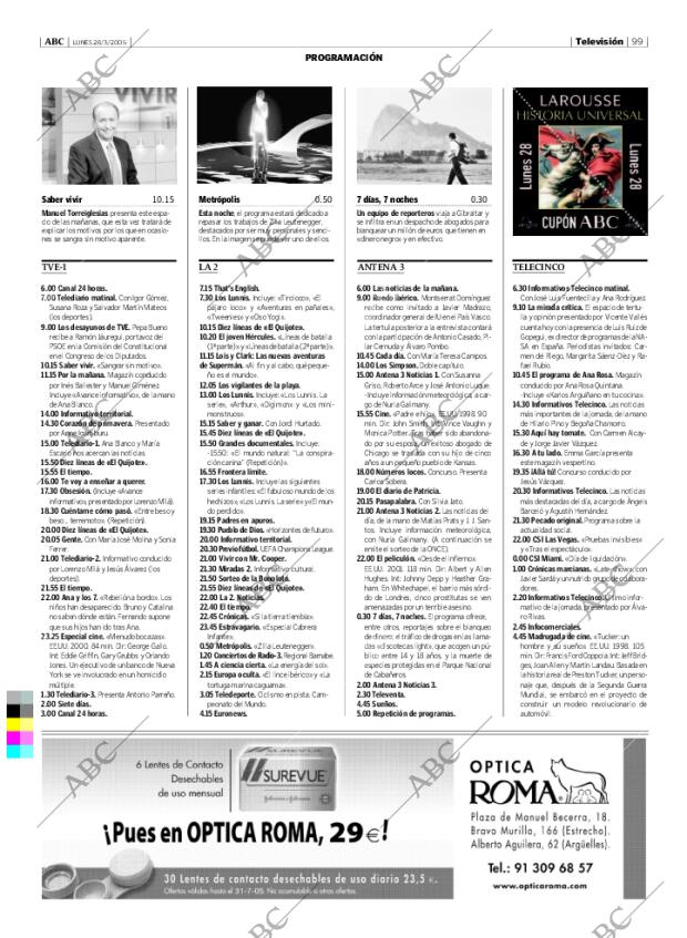 ABC MADRID 28-03-2005 página 99
