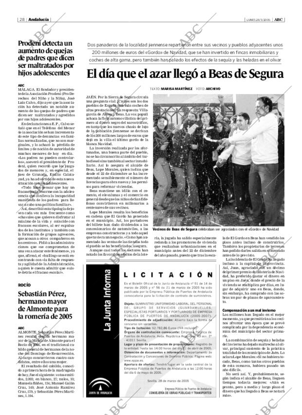 ABC SEVILLA 28-03-2005 página 28