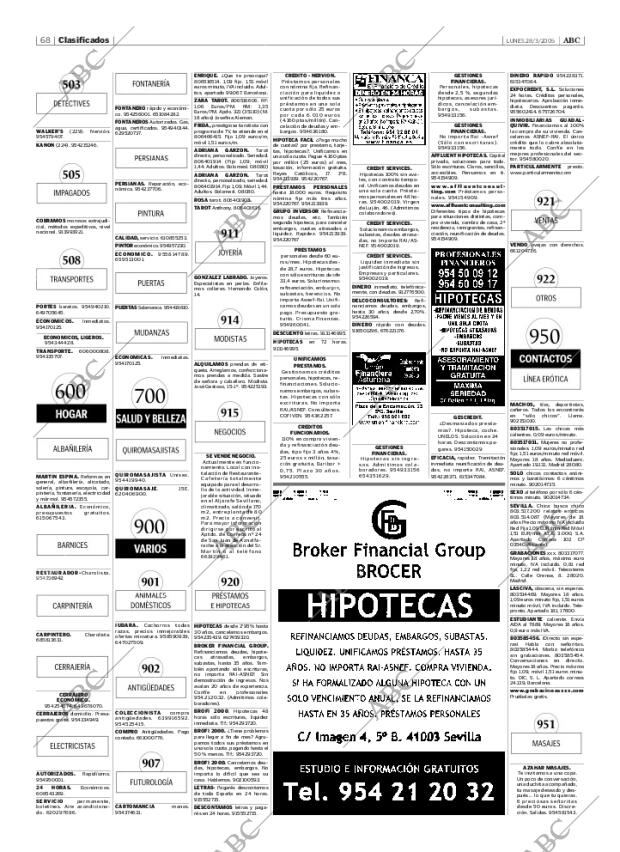 ABC SEVILLA 28-03-2005 página 68