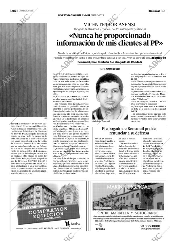 ABC MADRID 29-03-2005 página 13