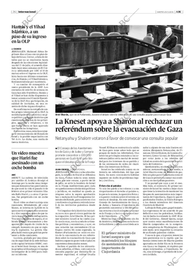 ABC MADRID 29-03-2005 página 26