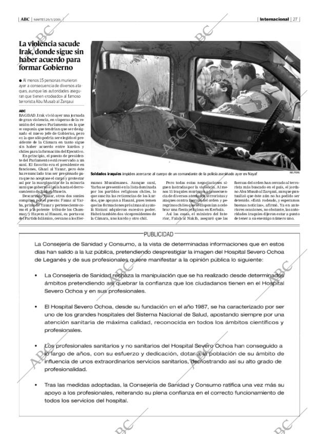 ABC MADRID 29-03-2005 página 27