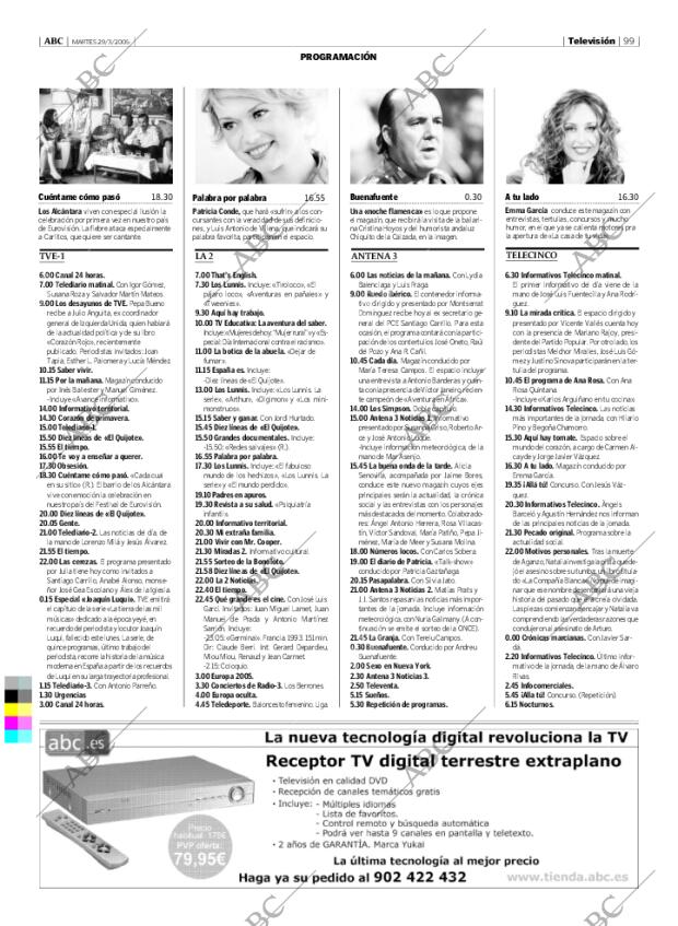 ABC MADRID 29-03-2005 página 99