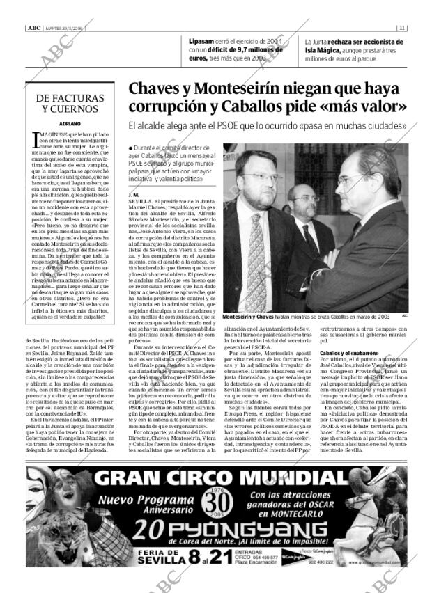 ABC SEVILLA 29-03-2005 página 11