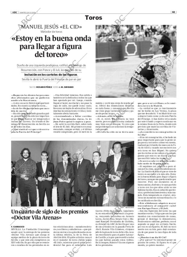 ABC SEVILLA 29-03-2005 página 61