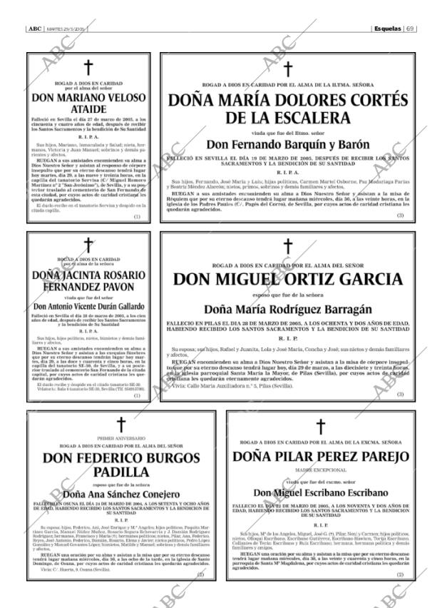 ABC SEVILLA 29-03-2005 página 69
