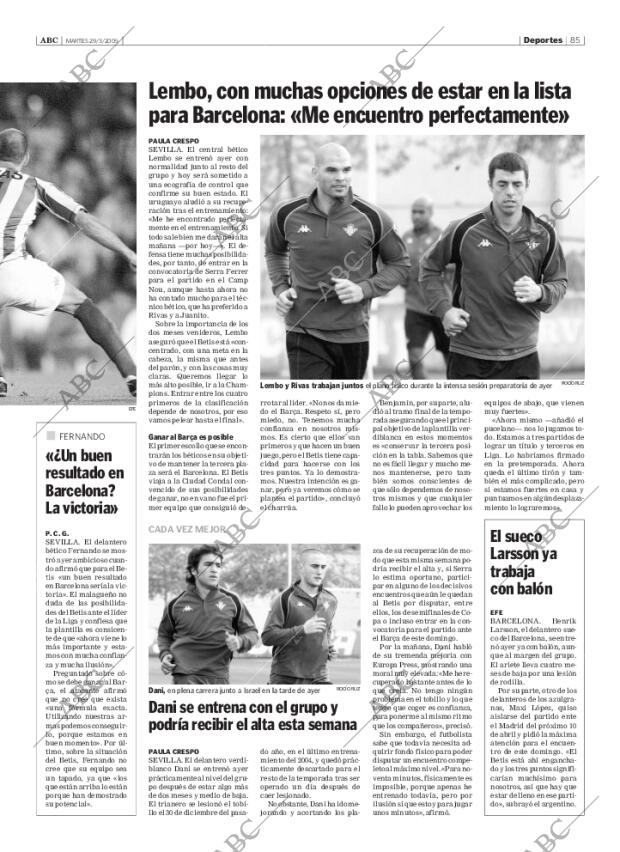 ABC SEVILLA 29-03-2005 página 85