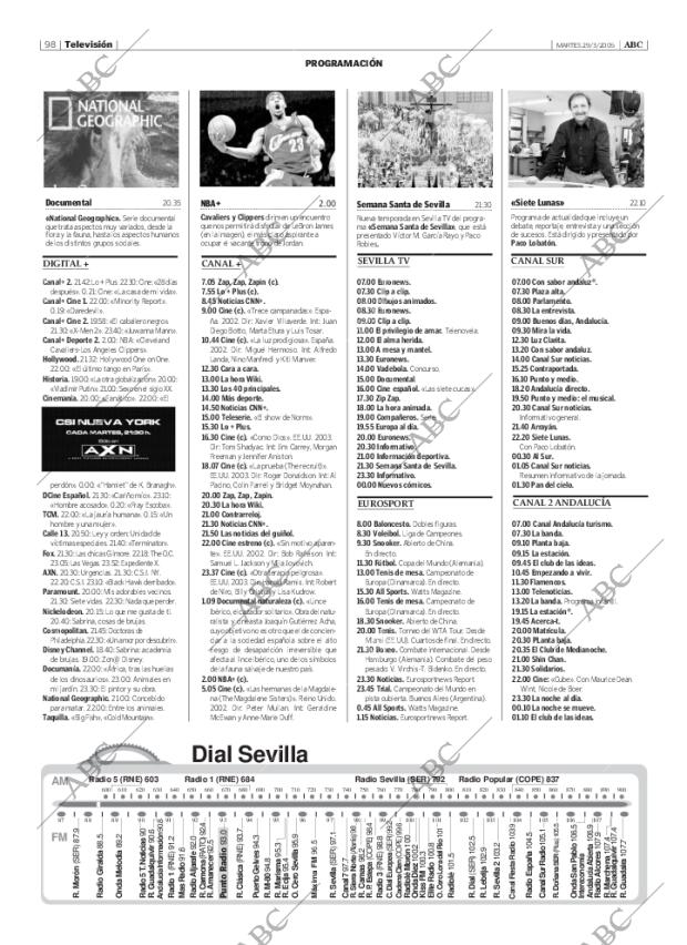 ABC SEVILLA 29-03-2005 página 98