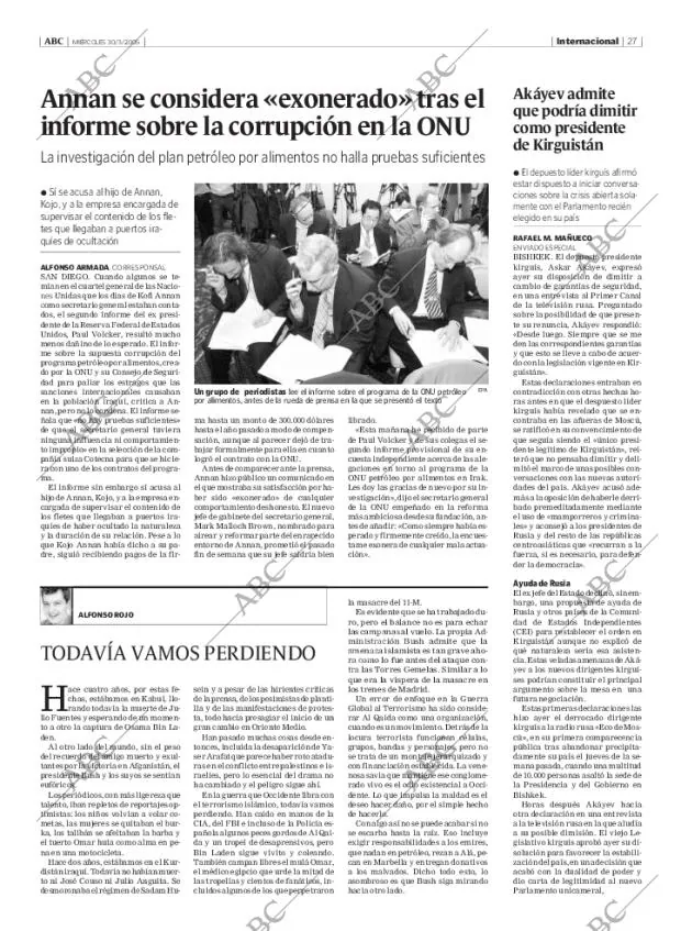 ABC MADRID 30-03-2005 página 27