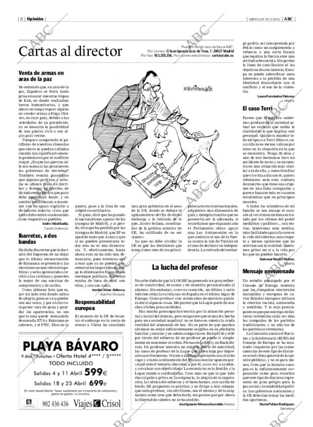 ABC MADRID 30-03-2005 página 8