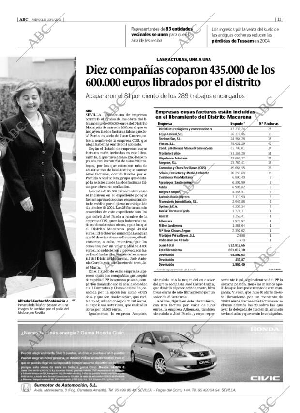 ABC SEVILLA 30-03-2005 página 11