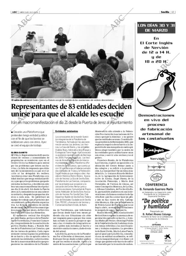 ABC SEVILLA 30-03-2005 página 13