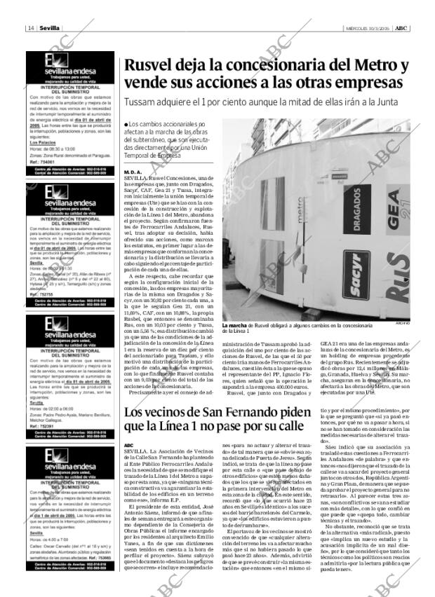ABC SEVILLA 30-03-2005 página 14