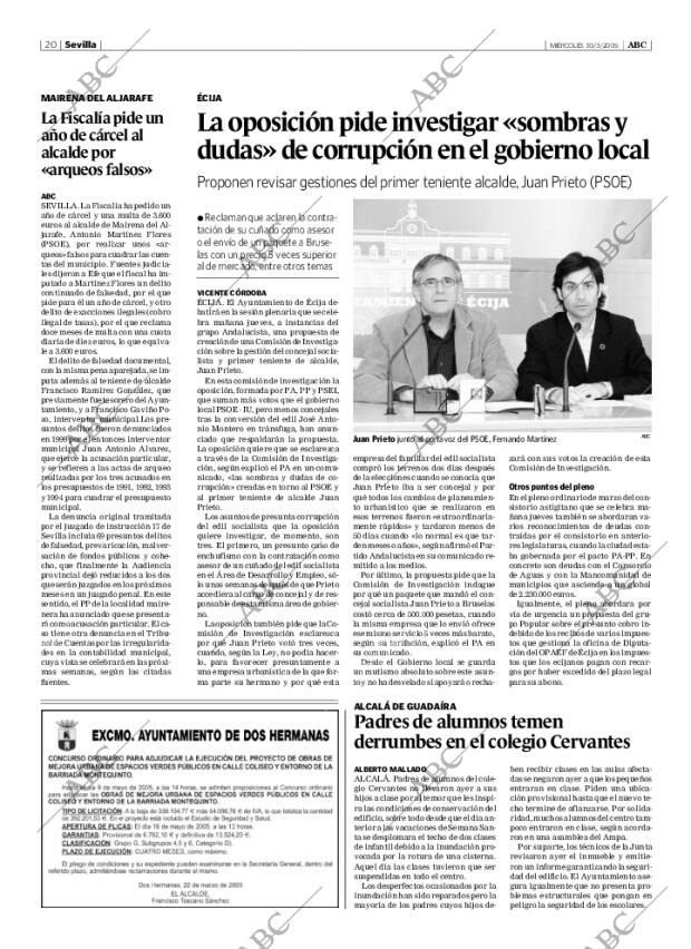 ABC SEVILLA 30-03-2005 página 20