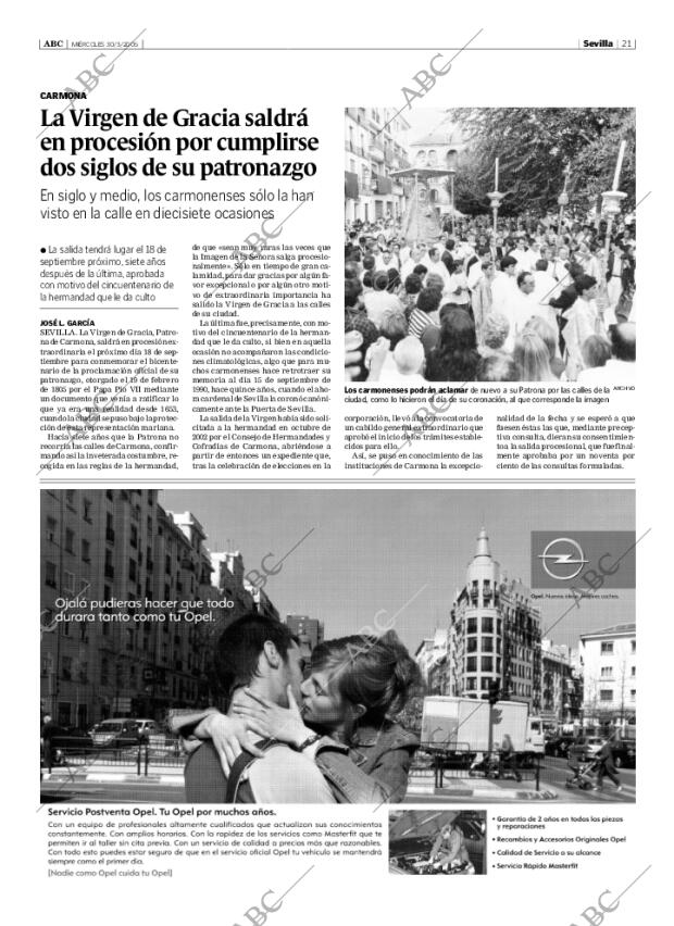 ABC SEVILLA 30-03-2005 página 21