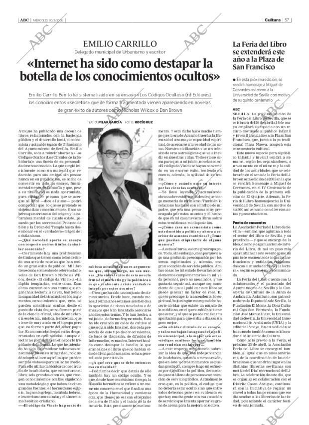 ABC SEVILLA 30-03-2005 página 57