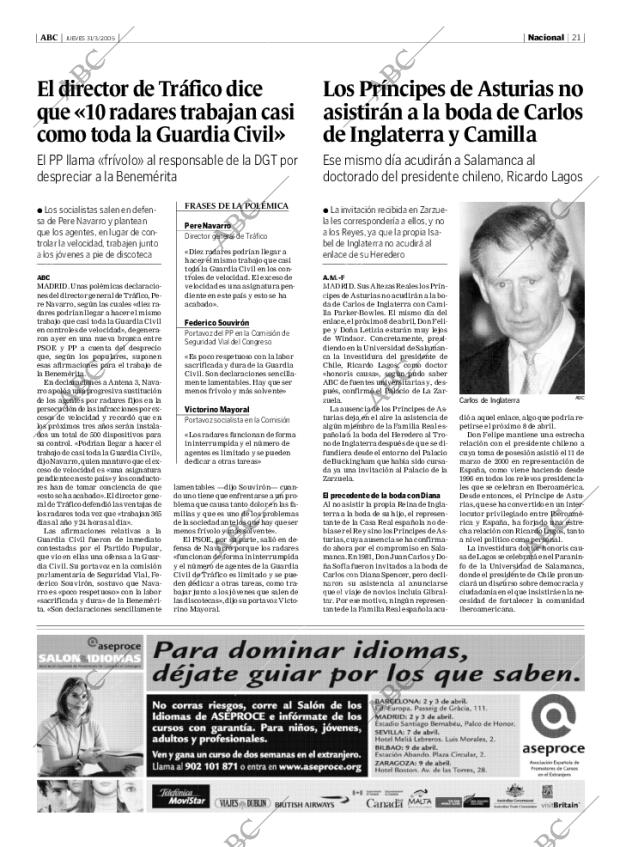 ABC MADRID 31-03-2005 página 21