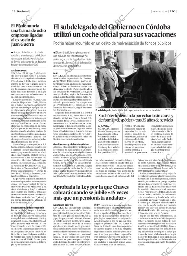 ABC MADRID 31-03-2005 página 22