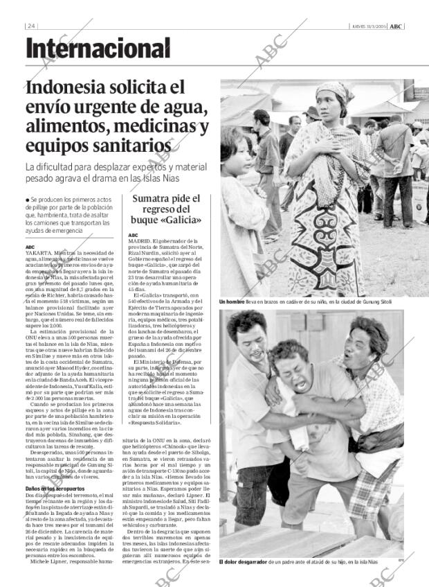 ABC MADRID 31-03-2005 página 24