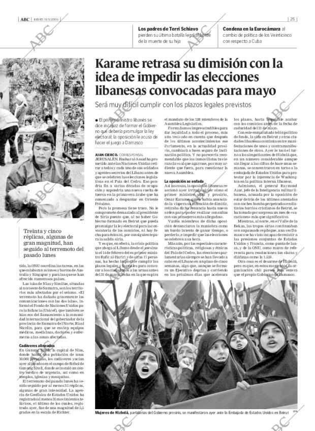 ABC MADRID 31-03-2005 página 25