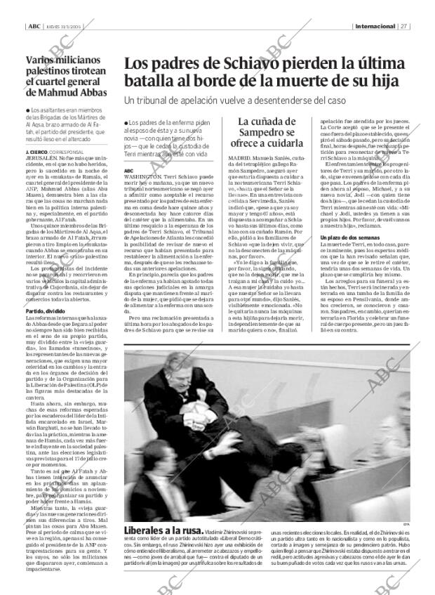 ABC MADRID 31-03-2005 página 27