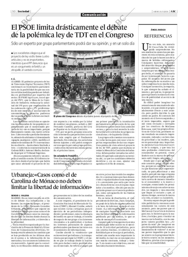 ABC MADRID 31-03-2005 página 50
