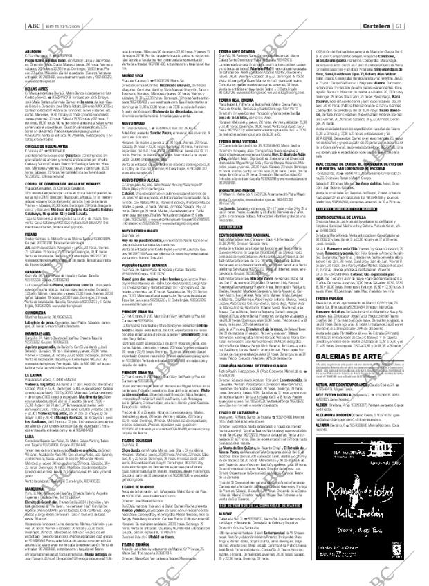 ABC MADRID 31-03-2005 página 61
