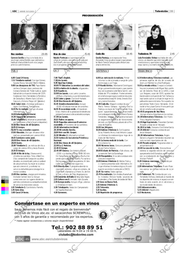 ABC MADRID 31-03-2005 página 99