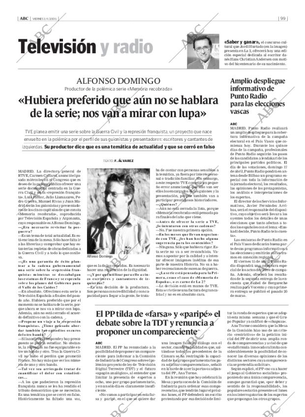 ABC MADRID 01-04-2005 página 99