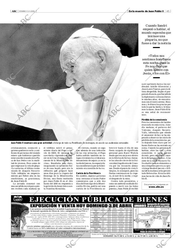ABC MADRID 03-04-2005 página 45