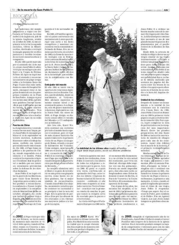 ABC MADRID 03-04-2005 página 70