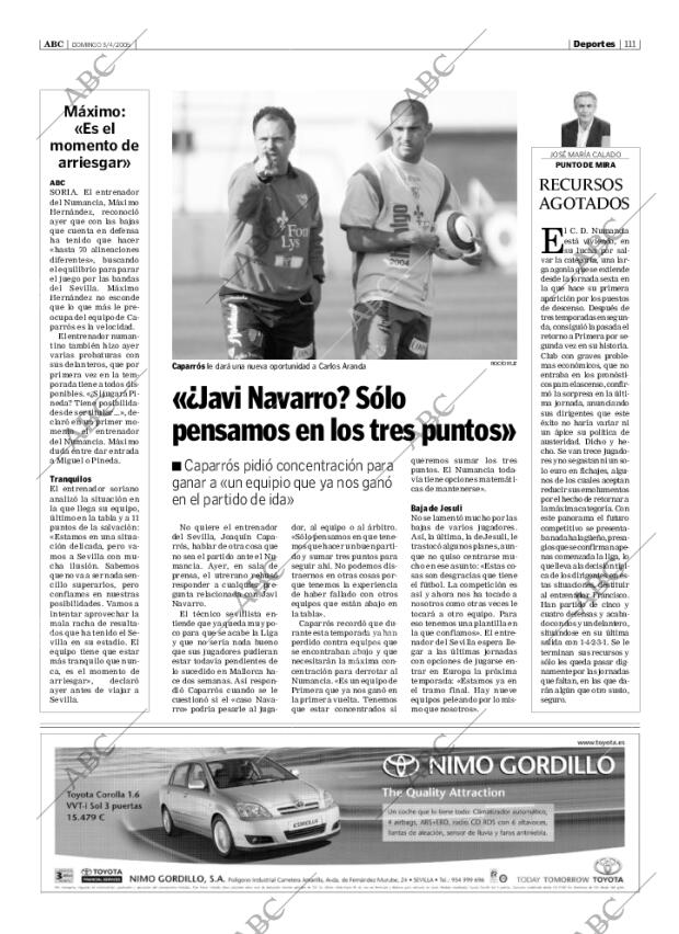 ABC SEVILLA 03-04-2005 página 111