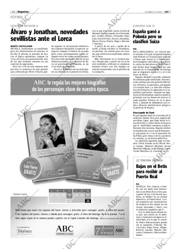 ABC SEVILLA 03-04-2005 página 116