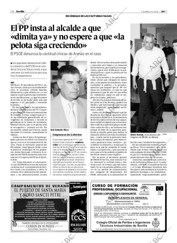 ABC SEVILLA 03-04-2005 página 14