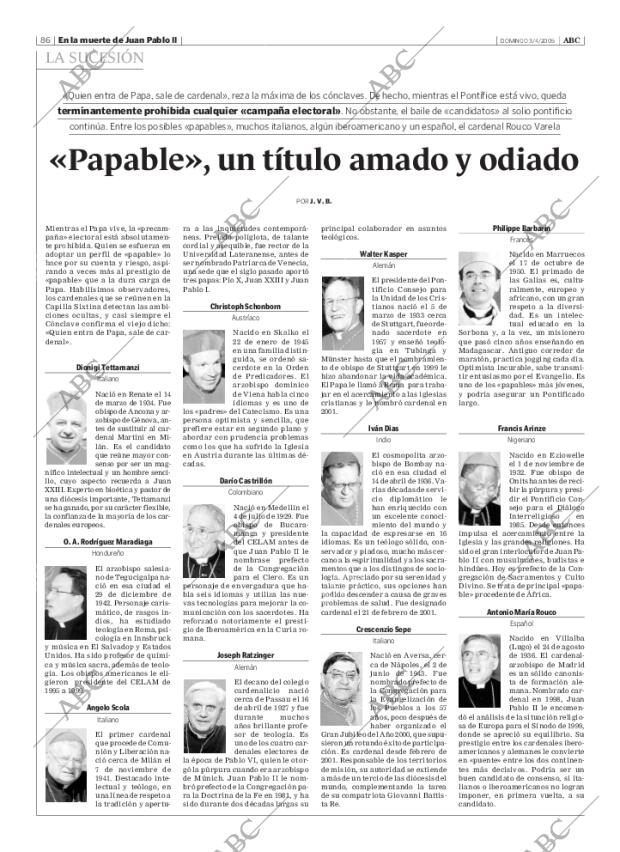 ABC SEVILLA 03-04-2005 página 86