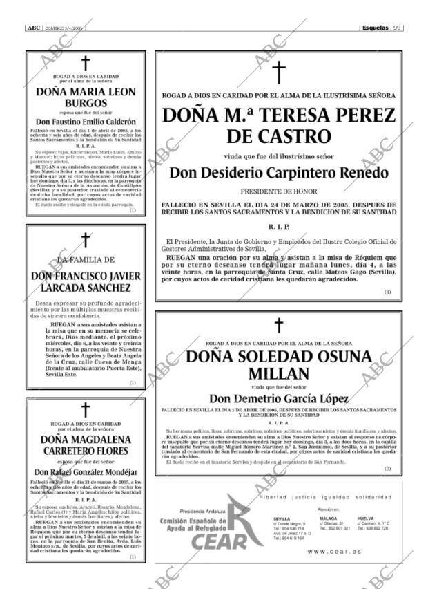 ABC SEVILLA 03-04-2005 página 99