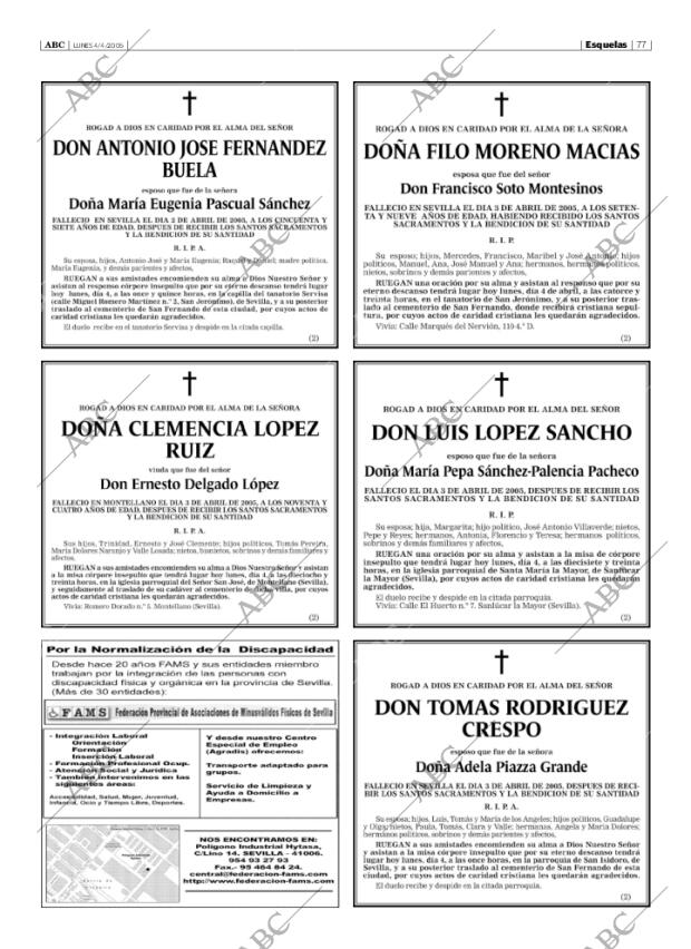 ABC SEVILLA 04-04-2005 página 77