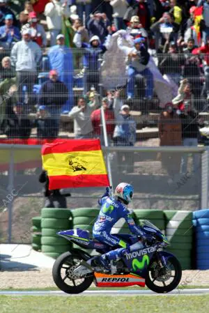 Dani Pedrosa durante el gran premio de España de Motociclismo