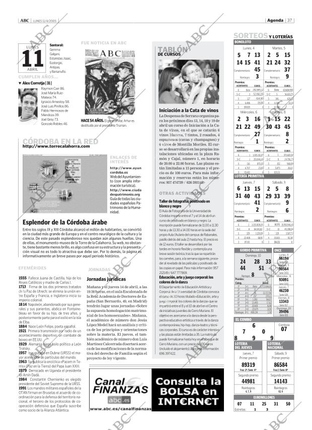 ABC CORDOBA 11-04-2005 página 37