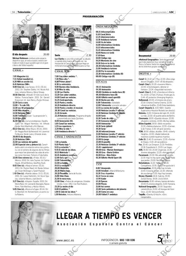 ABC CORDOBA 11-04-2005 página 94