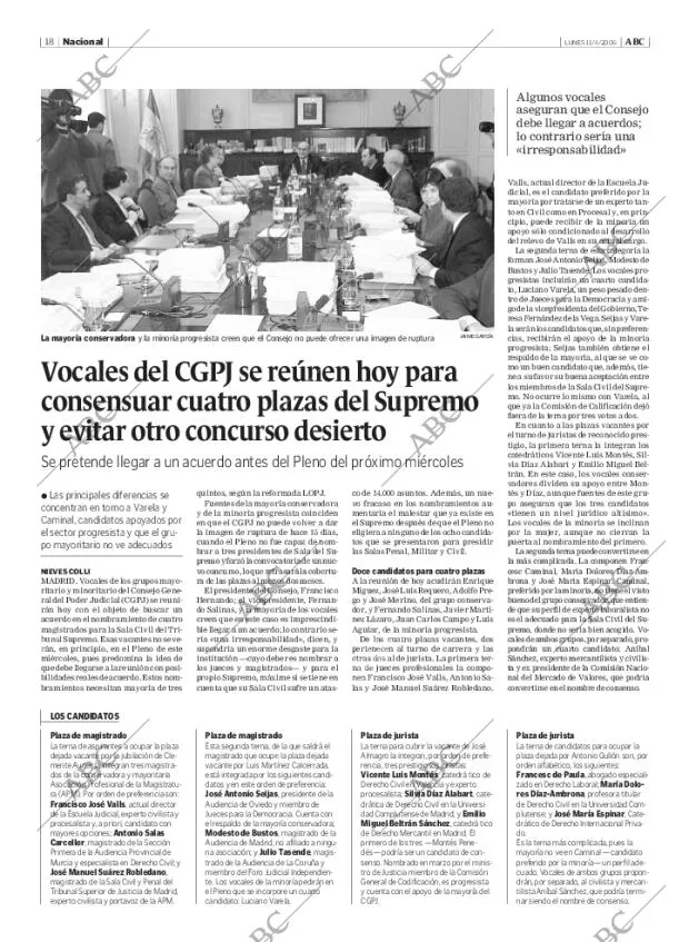 ABC MADRID 11-04-2005 página 18