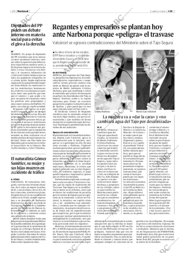 ABC MADRID 11-04-2005 página 20