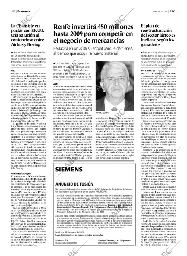 ABC MADRID 11-04-2005 página 82