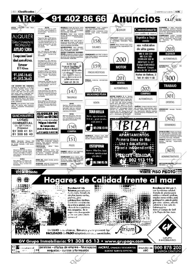 ABC MADRID 12-04-2005 página 80