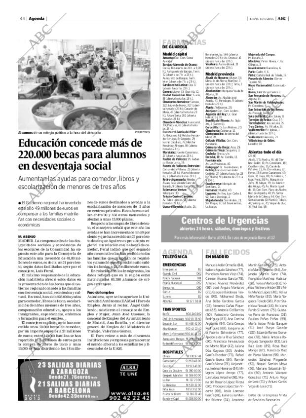 ABC MADRID 14-04-2005 página 44