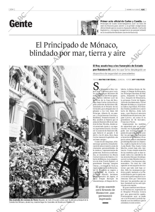 ABC MADRID 15-04-2005 página 104