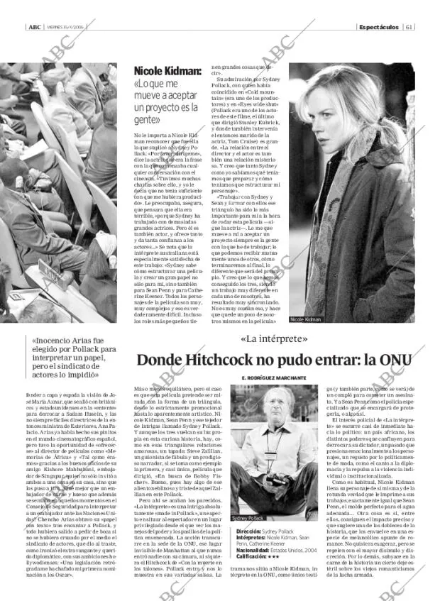 ABC MADRID 15-04-2005 página 61