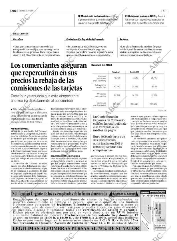ABC MADRID 15-04-2005 página 87