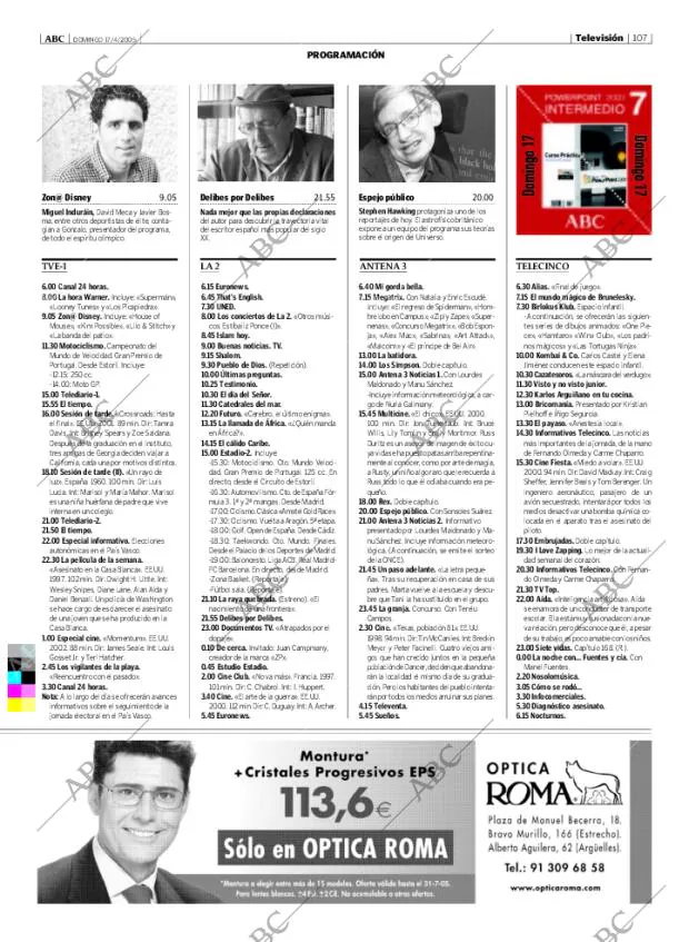ABC MADRID 17-04-2005 página 107