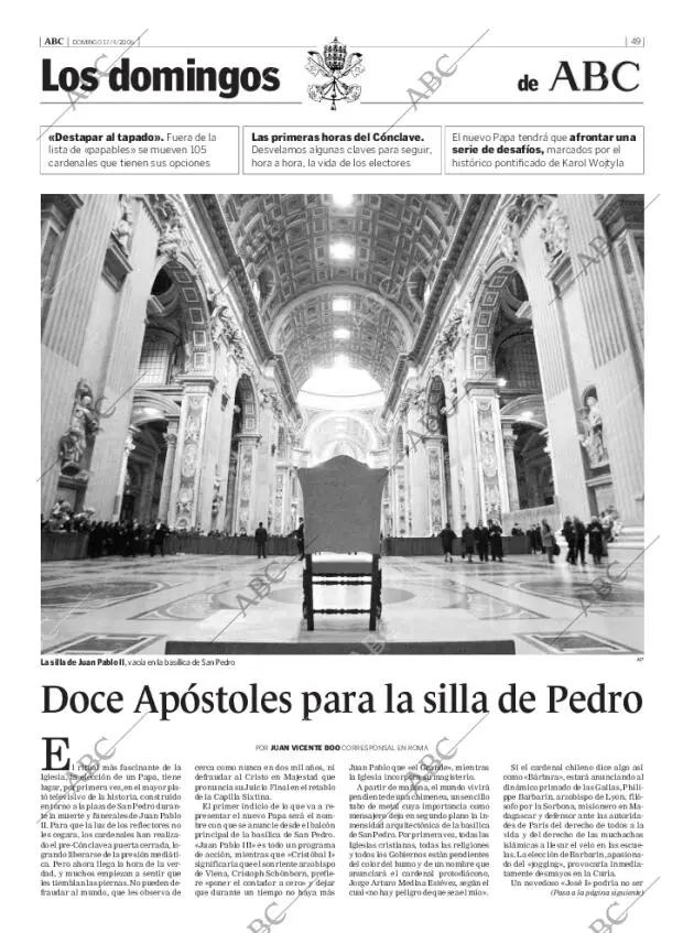 ABC MADRID 17-04-2005 página 49